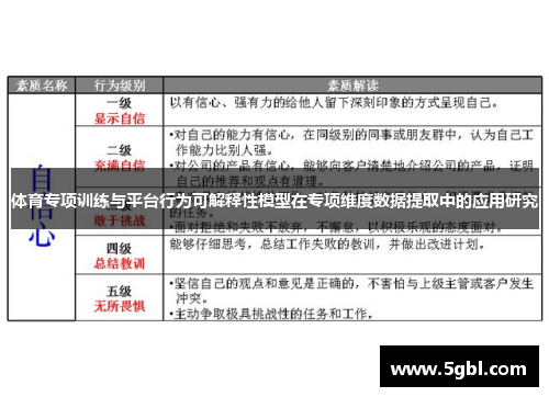 体育专项训练与平台行为可解释性模型在专项维度数据提取中的应用研究